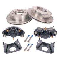 (image for) Trailer Hydraulic Disc Brake Kit Raw/E-Coat 13" Slipover Rotor 1/2" Stud 7k Kodiak/Dexter #K71-2R-133-7-8-REE