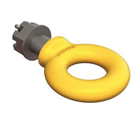 (image for) Trailer Saf Holland Tow Ring With Shank 2 1/2" Eye 15,000 lb. Dexter/Redneck #1250-3