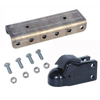 (image for) Trailer Demco Adjustable Coupler Kit 20k With Bolts-Channel Dexter/Redneck #14040-81KT-CXL20K