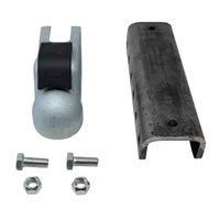 (image for) Trailer Demco Adjustable Coupler Kit 20k With Bolts-Channel Dexter/Redneck #14040-95KT-CXL20K