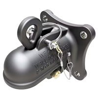 (image for) Trailer Wallace Forge Flat Mount Coupler 2 5/16" Ball 20,000 lb. 4 Bolt Dexter/Redneck #20016