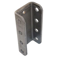 (image for) Trailer Adjustable Coupler Channel Bracket 14,000 lb. 4 Hole Dexter/Redneck #8978