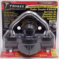 (image for) Trailer Universal Coupler Lock Trimax 1 7/8", 2", 2 5/16" Dexter/Redneck #CL-50D