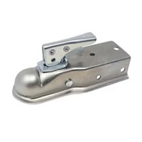 (image for) Trailer Ram Straight Tongue Coupler 1 7/8" Ball 2000 lb. Zinc 2 1/2" Channel Dexter/Redneck #CT2002Z