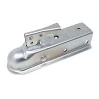 (image for) Trailer Ram Straight Tongue Coupler 2" Ball 3,500 lb. Zinc 2" Channel Dexter/Redneck #CT3001Z
