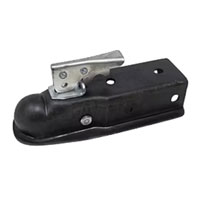 (image for) Trailer Ram Straight Tongue Coupler 2" Ball 3,500 lb. Oily 2 1/2" Channel Dexter/Redneck #CT3002
