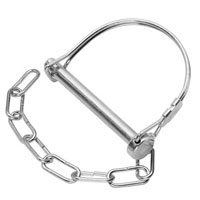 (image for) Trailer Bulldog Straight Tongue Coupler Replacement Release Pin And Chain Dexter/Redneck #D025201