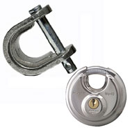 (image for) Trailer Baylock King Pin Lock With Master Lock Padlock Dexter/Redneck #EZTL70-40D