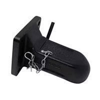 (image for) Trailer Wallace Forge Flat Mount Coupler 2 5/16" Ball 25,000 lb. Dexter/Redneck #FC25