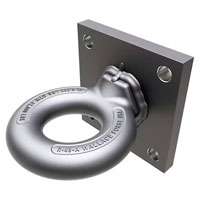 (image for) Trailer Wallace Forge Square Mount Tow Ring 2 1/2" Eye 42,000 lb. Dexter/Redneck #R49A