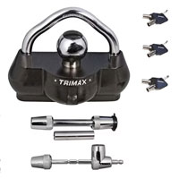 (image for) Trailer Trimax Coupler Lock Keyed Alike Combo Pack Dexter/Redneck #TCP100