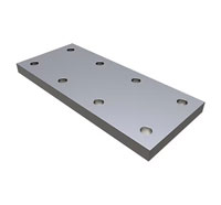 (image for) Trailer Flat Mount-Square Mount Tow Ring Nose Plate Dexter/Redneck #TNP716100