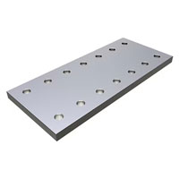 (image for) Trailer Flat Mount-Square Mount Tow Ring Nose Plate Dexter/Redneck #TNP71675