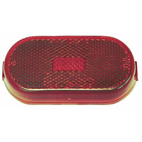 (image for) Trailer Marker Clearance Light Incandescent Oblong 2 Bulb Red Dexter/Redneck #106R