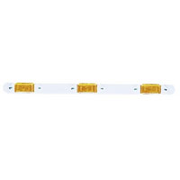 (image for) Trailer Identification Light Bar Incandescent 16.63" Amber 3 Bulb Dexter/Redneck #107-3A