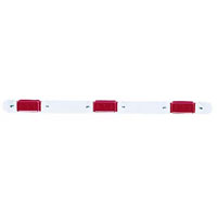 (image for) Trailer Identification Light Bar Incandescent 16.63" Red Mini 3 Bulb Dexter/Redneck #107-3R
