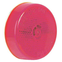 (image for) Trailer Marker Clearance Light Incandescent 2 1/2" Round Red Reflex Dexter/Redneck #143R