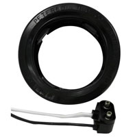 (image for) Trailer Marker Clearance Light Heavy Duty Recess Mount Grommet & Pigtail 2-1/2" Round Dexter/Redneck #163-18K