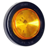 (image for) Trailer Marker Clearance Light Kit LED 2" Round 3 Bulb Amber Piranha Dexter/Redneck #164KA