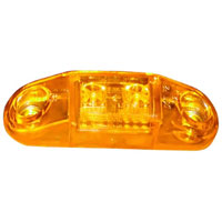 (image for) Trailer Marker ClearanceLight 2.6" Incandescent Rectangular Amber Dexter/Redneck #168A