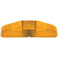 (image for) Trailer Marker Clearance Light LED 4" Rectangular Amber Standard Dexter/Redneck #169A