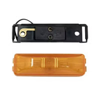 (image for) Trailer Marker Clearance Incandescent Light Kit Thinline 2 Bulb Amber Standard Dexter/Redneck #2637A