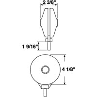 (image for) Trailer Stop/Tail/Turn Light Incandescent Pedestal Mount Red Dexter/Redneck #313-2