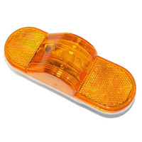 (image for) Trailer Park/Turn Light Only Incandescent 6'' Oval Amber Mid-Ship Dexter/Redneck #352A