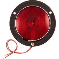 (image for) Trailer Stop/Turn/Tail Light Incandescent 4" Round Standard Red Dexter/Redneck #413