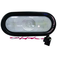 (image for) Trailer Incandescent Backup Light Kit 'Lexan' 6" Oval Dexter/Redneck #416K