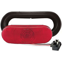 (image for) Trailer Stop/Turn/Tail Light Kit Incandescent 6'' Oval 1 Bulb Standard Dexter/Redneck #421KRUS