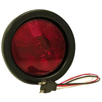 (image for) Trailer Stop/Turn/Tail Light Kit Incandescent 4'' Round Red Standard Dexter/Redneck #426KR