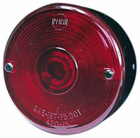 (image for) Trailer Stop/Turn/Tail Light Incandescent 3.75" Round Right Hand Red Dexter/Redneck #428S