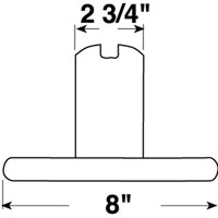 (image for) Plastic Trailer License Plate Bracket Dexter/Redneck #440-09