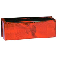 (image for) Marine Trailer Stop/Turn/Tail Light 8" Rectanglar Left Hand Red 1 Bulb Dexter/Redneck #456L