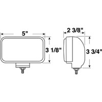 (image for) Halogen Rectangular Utility Light Dexter/Redneck #517