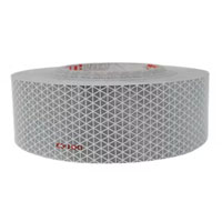 (image for) Trailer Oralite Conspicuity Tape 2" Wide 18" White Kisscut 150' Roll Dexter/Redneck #5449KC