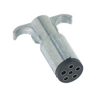 (image for) Trailer Wiring Connector Trailer End 6 Way Round Zinc Dexter/Redneck #604