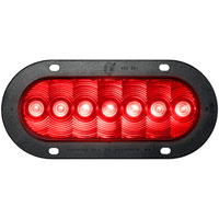 (image for) Trailer Stop/Turn/Tail Light Kit LED 6'' Oval Red Lumenx Dexter/Redneck #822R-7K