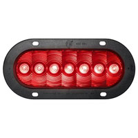 (image for) Trailer Stop/Turn/Tail Light Only LED 6'' Oval Red Lumenx Dexter/Redneck #823R-7