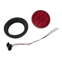 (image for) Trailer Stop/Turn/Tail Light Kit LED 4'' Round 9 Diode Red Lumenx Dexter/Redneck #826R-9K