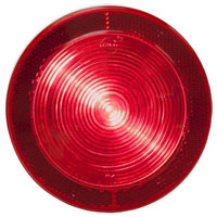(image for) Trailer Stop/Turn/Tail Light Only LED 4'' Round Single Diode Red Reflex Dexter/Redneck #827R