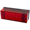 (image for) Marine Trailer Stop/Turn/Tail Light Only LED Rectangular Right Hand Red Dexter/Redneck #856
