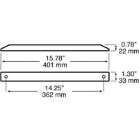 (image for) Trailer Stop/Turn/Tail Light Only LED ThinLine Red Dexter/Redneck #869R