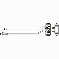 (image for) Trailer Light 2-Wire Right Angle Pigtail Dexter/Redneck #A-49PB