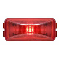 (image for) Trailer Marker Clearance Light LED Mini Thinline 2.5" Rectangle Red Fleetcount Dexter/Redneck #AL-90RB