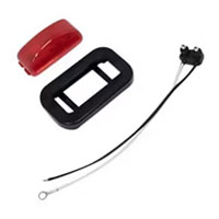 (image for) Trailer Marker Clearance Light Kit LED Mini Thinline Red Standard Dexter/Redneck #AL-91RBK