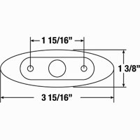 (image for) Trailer Marker Clearance Light Chrome Bezel 168 Series Dexter/Redneck #B168-10
