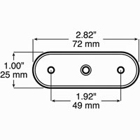 (image for) Trailer Marker Clearance Light Gasket 168 Series Dexter/Redneck #B168-18