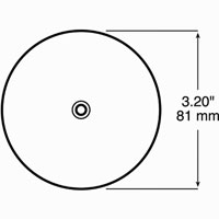 (image for) Trailer Reflector 3 1/4" Amber Round Dexter/Redneck #B476A